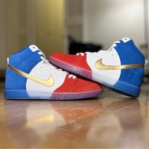 NIKE SB DUNK HIGH TRICOLOR SIZE 10.5 (NO BOX)